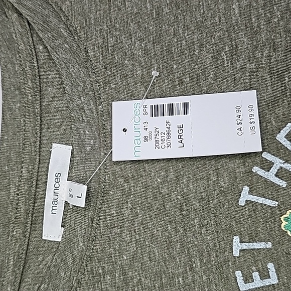 💰NWT! MAURICES ▪︎ ST. PATRICK'S DAY TOP ▪︎ SIZE L - Picture 8 of 8